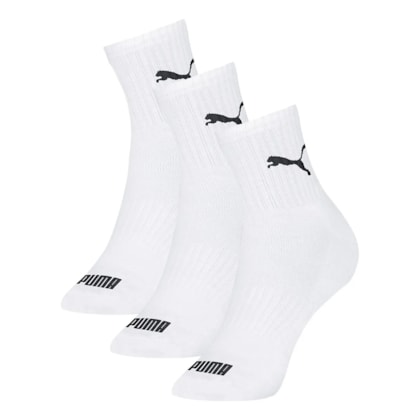 Kit Meia Puma Esportiva Cano Médio