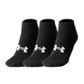 Kit Meia Under Armour Core Cotton Cano Curto Unissex Kit Meia Under Armour Core Cotton Cano Curto Unissex