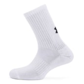 Kit Meia Under Armour Cotton Crew Cano Alto Unissex Kit Meia Under Armour Cotton Crew Cano Alto Unissex