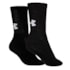 Kit Meia Under Armour Cotton Crew Cano Alto Unissex Kit Meia Under Armour Cotton Crew Cano Alto Unissex