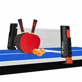 Kit Ping Pong Poker Star 2 Raquetes+3Bolas+Suporte+Rede Unissex