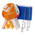Kit Tênis De Mesa Vollo (2 Raquetes + 3 Bolas + Suporte + Rede) VT710-R Kit Tênis De Mesa Vollo (2 Raquetes + 3 Bolas + Suporte + Rede) VT710-R