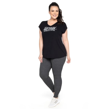 Legging Plus Size Trinys Básica Suplex Power  F-11593 Feminina Legging Plus Size Trinys Básica Suplex Power  F-11593 Feminina