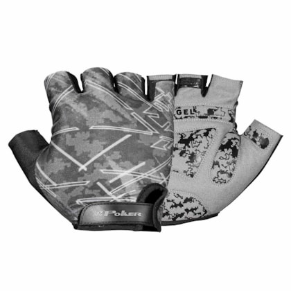 Luva de Ciclista Poker Bike Gel Mercúrio Unissex Luva de Ciclista Poker Bike Gel Mercúrio Unissex
