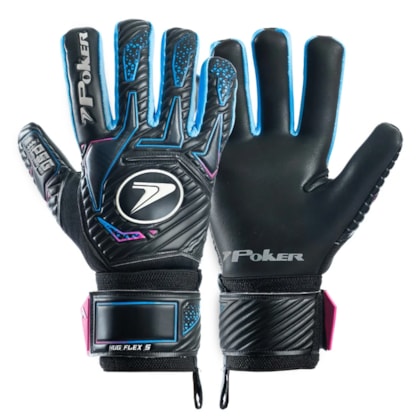 Luva de Goleiro Poker Campo Hug Flex 5 Profissional Unissex