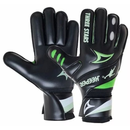 Luva Goleiro Three Stars Keeper Campo Infantil e Juvenil Luva Goleiro Three Stars Keeper Campo Infantil e Juvenil