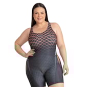 Maio Macaquinho Natação Trinys Estampado 3585 Plus Size Maio Macaquinho Natação Trinys Estampado 3585 Plus Size