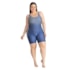 Maio Macaquinho Natação Trinys Estampado 3585 Plus Size