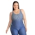 Maio Macaquinho Natação Trinys Estampado 3585 Plus Size