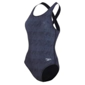 Maio Natação Speedo Cross Deep Map Costas Abertas Feminino