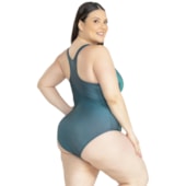 Maiô Natação Trinys Estampado 3556 Plus Size Feminino