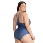 Maio Natação Trinys Estampado 3584 Plus Size