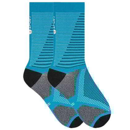 Meia Ciclista Selene Cano Longo Com Refletivo Unissex Meia Ciclista Selene Cano Longo Com Refletivo Unissex