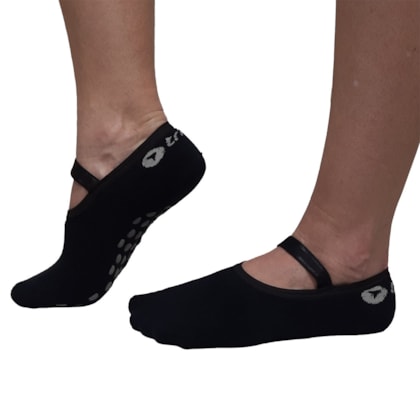 Meia Pilates Hidroginástica Trinys Antiderrapante A-471 Unissex Meia Pilates Hidroginástica Trinys Antiderrapante A-471 Unissex