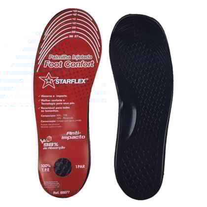 Palmilha Starflex Foot Confort Gel 36 ao 44 Unissex