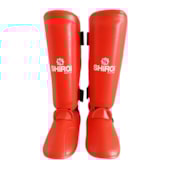 Protetor de Canela Shiroi Caneleira de Karate Shik Com Pé Adulto