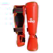 Protetor de Canela Shiroi Caneleira de Karate Shik Com Pé Adulto