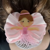 Redinha De Cabelo Ballet Vya Fit Laço de Fita Bailarina Infantil Redinha De Cabelo Ballet Vya Fit Laço de Fita Bailarina Infantil