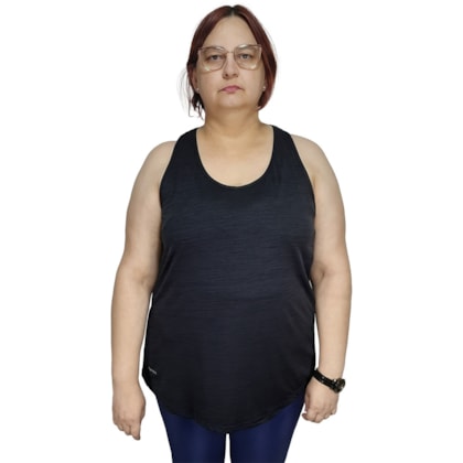 Regata Kanxa Mescla Ice Plus Size Feminina Regata Kanxa Mescla Ice Plus Size Feminina