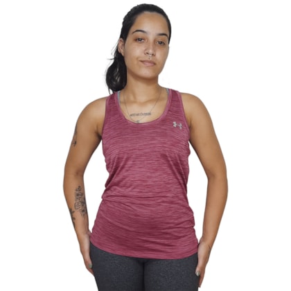 Regata Under Armour Tech Tank Bordo Feminina Regata Under Armour Tech Tank Bordo Feminina