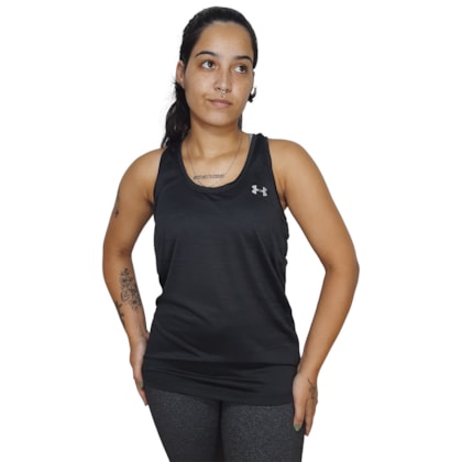 Regata Under Armour Tech Tank Preto Feminina