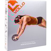 Roda de Exercícios Abdominais Vollo Dupla VP1057 Roda de Exercícios Abdominais Vollo Dupla VP1057