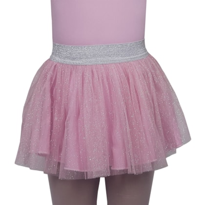 Saia Ballet Vya Fit Gode Com Brilho Infantil Saia Ballet Vya Fit Gode Com Brilho Infantil