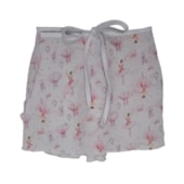 Saia Ballet VYA Fit Transpassada Estampada Infantil Saia Ballet VYA Fit Transpassada Estampada Infantil