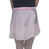 Saia Ballet Vya Fit Voal Transpassada Infantil Saia Ballet Vya Fit Voal Transpassada Infantil