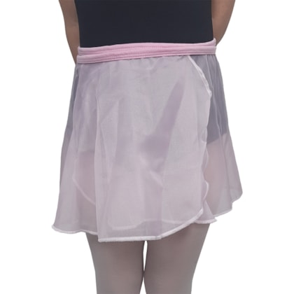 Saia Ballet Vya Fit Voal Transpassada Infantil Saia Ballet Vya Fit Voal Transpassada Infantil