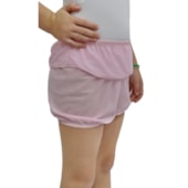 Short Ballet Aquecimento Ritmus Com Babado Jersey Infantil Short Ballet Aquecimento Ritmus Com Babado Jersey Infantil