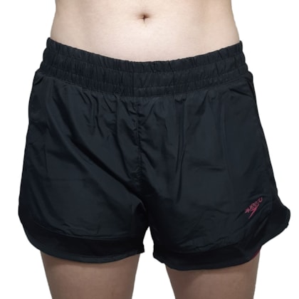 Short Speedo Neon Com Bermuda Interna Feminino Short Speedo Neon Com Bermuda Interna Feminino