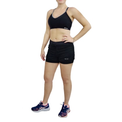 Short Trinys Flat 2 Em 1 Poliamida A-783 Feminino