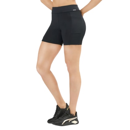 Shorts Selene Básico Suplex Com Bolso Feminino