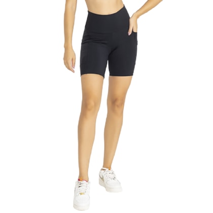 Shorts Trinys Essential A-729 Com Bolso Feminino Shorts Trinys Essential A-729 Com Bolso Feminino