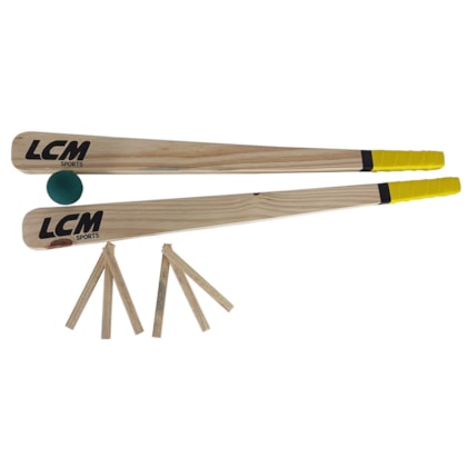 Tacobol Bets Jogo de Taco LCM 2Tacos+2Casinhas+1Bola Tacobol Bets Jogo de Taco LCM 2Tacos+2Casinhas+1Bola