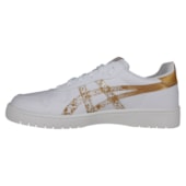 Tênis Asics Japan S Branco e Dourado Feminino Tênis Asics Japan S Branco e Dourado Feminino