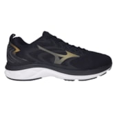 Tênis Mizuno Space 4 Preto e Dourado Masculino