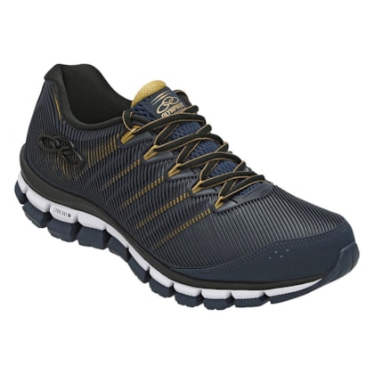 Tenis Olympikus Dynamic Masculino Azul Marinho/Dourado