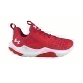 Tenis Under Armour Basket Spawn 3 Masculino Vermelho/Branco Tenis Under Armour Basket Spawn 3 Masculino Vermelho/Branco