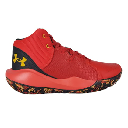 Tênis Under Armour Jet 21 Basquete Vermelho Masculino