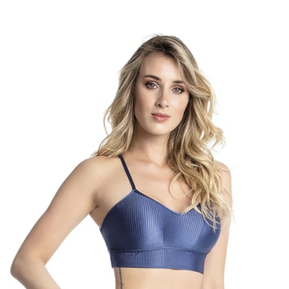 Top Academia Com Bojo Trinys Alça Fina Poliamida F-14288 Feminino Top Academia Com Bojo Trinys Alça Fina Poliamida F-14288 Feminino