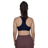 Top Academia Speedo Skin com Bojo Marinho Feminino Top Academia Speedo Skin com Bojo Marinho Feminino