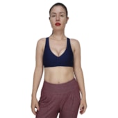 Top Academia Speedo Skin com Bojo Marinho Feminino Top Academia Speedo Skin com Bojo Marinho Feminino