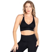 Top Academia Trinys Soft Core F-15443 Com Bojo Preto Feminino Top Academia Trinys Soft Core F-15443 Com Bojo Preto Feminino