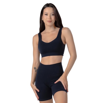 Top Academia Trinys Suplex F-13840 Com Fecho e Bojo Feminino