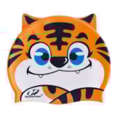 Touca de Natação Hammerhead Silicone Animal Kids Tigre Infantil