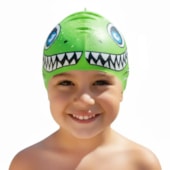 Touca de Natação Hammerhead Silicone Animal Kids Tubarão Infantil