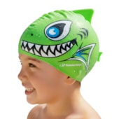 Touca de Natação Hammerhead Silicone Animal Kids Tubarão Infantil