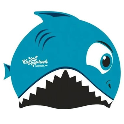 Touca de Natação Speedo Shark Cap Tubarão Infantil Touca de Natação Speedo Shark Cap Tubarão Infantil